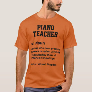 Camiseta Definição de Professora Piano