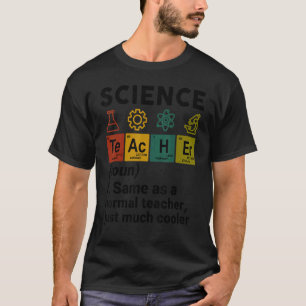 Camiseta Definição De Professores De Ciência De Volta À Pri