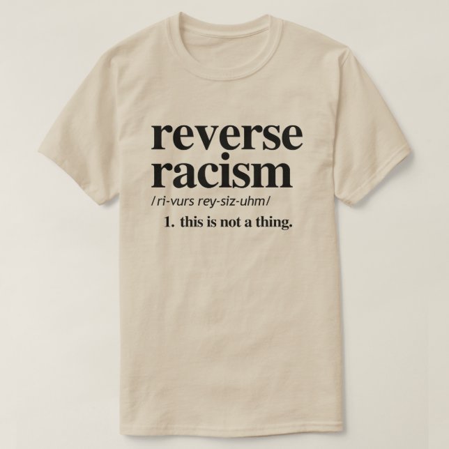 Camiseta Definição de Racismo Inverso (Frente do Design)