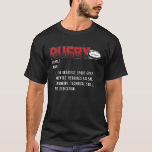 Camiseta Definição de Râguebi Retroativo   Jogador de Rugby