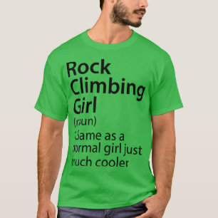 Camiseta Definição de Rapariga de Escalada