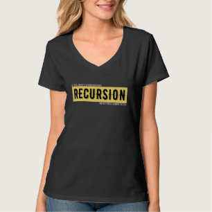 Camiseta Definição de Recursão de Programador Programação P