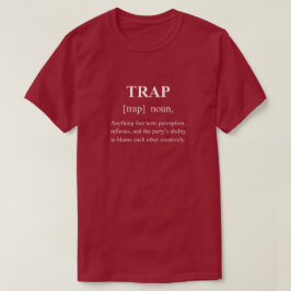 Camiseta Definição de RPG Divertido Armadilha com texto bra