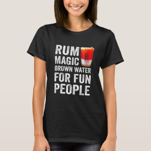 Camiseta Definição de Rum Água Marrom Mágica Para Pessoas D