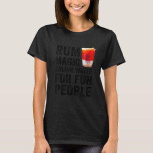 Camiseta Definição De Rum Água Marrom Mágica Para Pessoas D