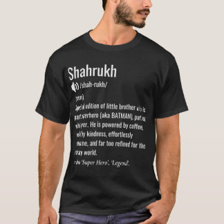 Camiseta definição de Shahrukh irmão retrô