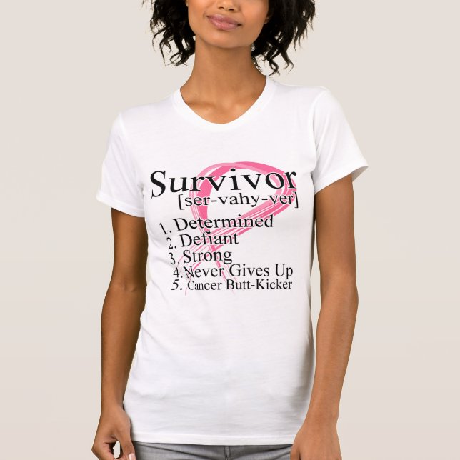 Camiseta Definição de Sobrevivência - Cancer (Frente)