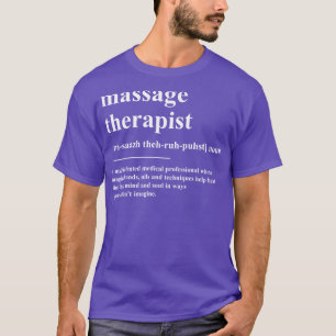 Camiseta Definição de Terapista de Massagem