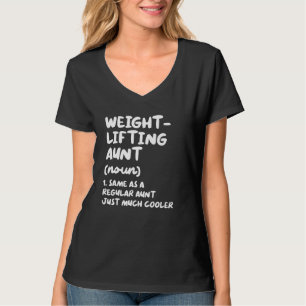 Camiseta Definição de Tia de Levantamento de Peso & Esporte