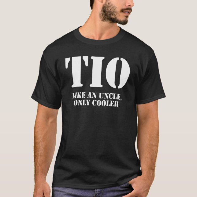Camiseta Definição De Tio Como Um Tio Apenas Mais Fresco Ap (Frente)