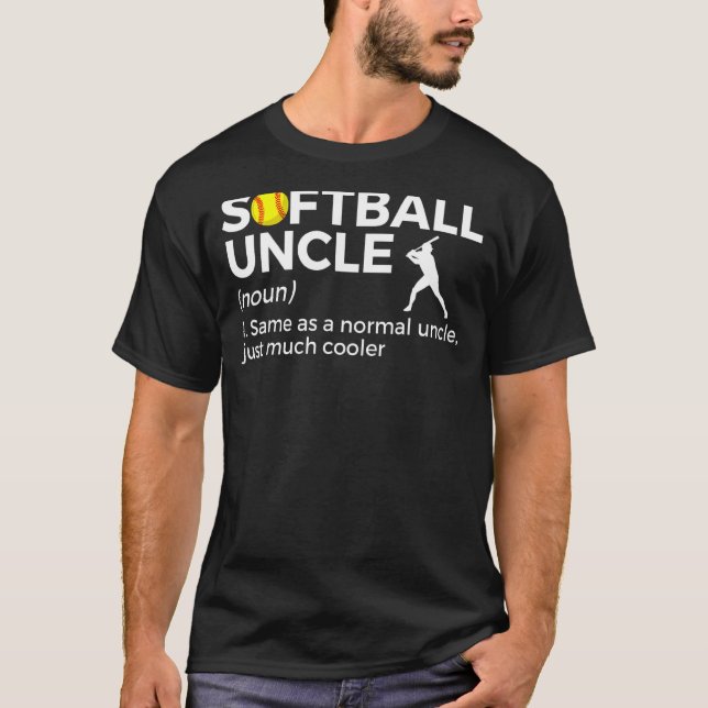 Camiseta Definição de Tio Softball (Frente)