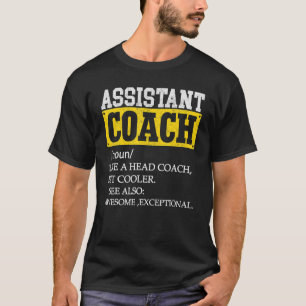 Camiseta Definição De Treinador Assistente Como Um Treinado