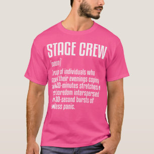 Camiseta Definição de Tripulação de Palco de Teatro