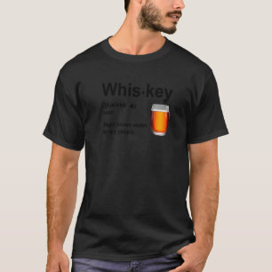 Camiseta Definição De Uísque Água Marrom Mágica Para Pessoa
