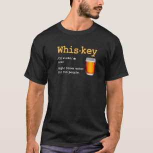 Camiseta Definição De Uísque Água Marrom Mágica Para Pessoa