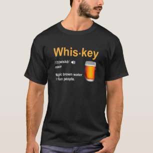 Camiseta Definição De Uísque Água Marrom Mágica Para Pessoa