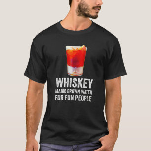 Camiseta Definição De Uísque Água Marrom Mágica Para Pessoa
