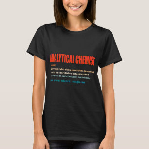 Camiseta Definição de Vintage, Química Analítica, de Trabal