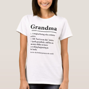Camiseta Definição de Vovó Engraçada Avó Avós