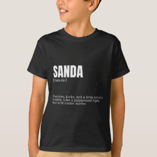Camiseta Definição Divertida de Entusiastas de Sanda