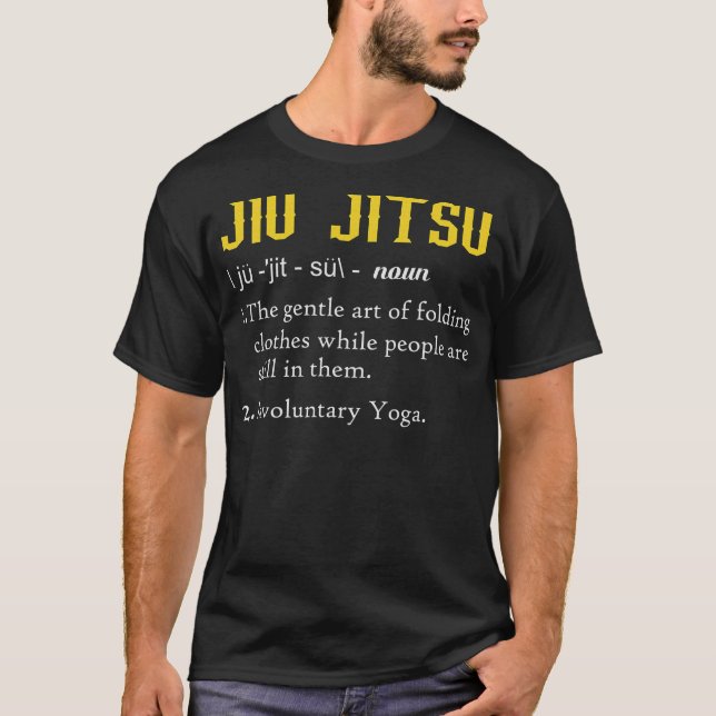 Camiseta Definição Divertida De Jiu Jitsu Funny Jiu Jitsu (Frente)