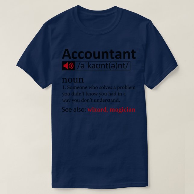 Camiseta Definição do Contador (Frente do Design)