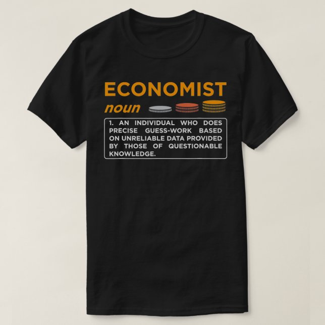 Camiseta Definição do economista (Frente do Design)