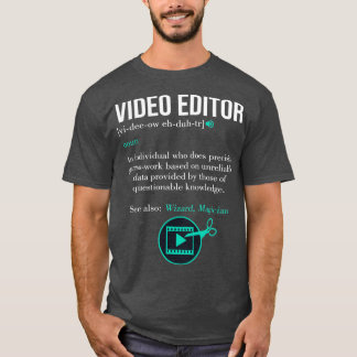 Camiseta Definição do Editor de Vídeo de Criação de Filme
