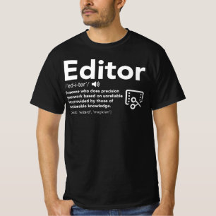 Camiseta Definição do Editor - Presente Engraçado Para Edit