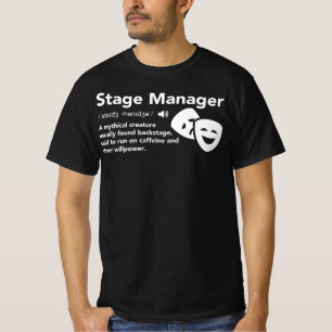 Camiseta Definição do gerente de palco