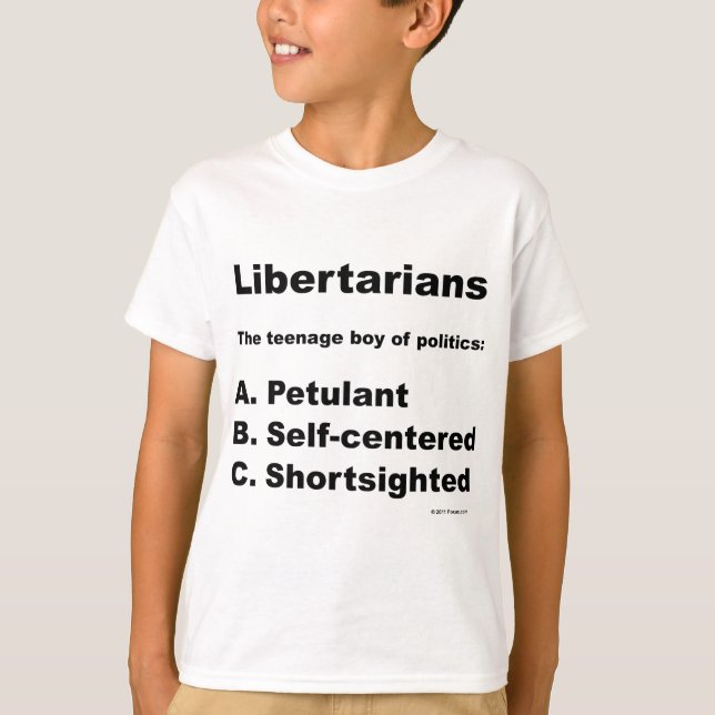 Camiseta Definição do libertário (Frente)
