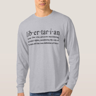 Camiseta Definição do libertário