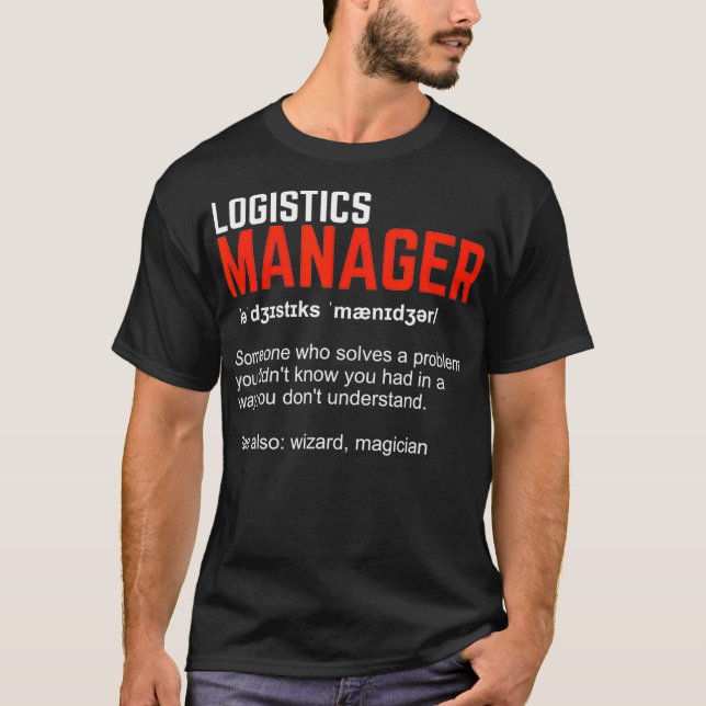 Camiseta Definição do Logistics Manager (Frente)