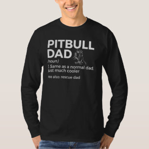Camiseta Definição do Pai Pitbull Engraçado Cachorro Lover
