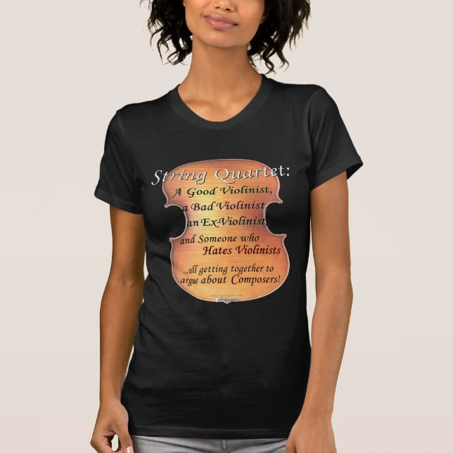 Camiseta Definição do quarteto de cordas (Frente)