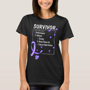 Camiseta definição do sobrevivente de câncer esofágico