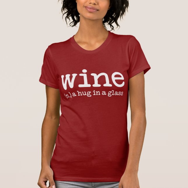 Camiseta Definição do vinho (Frente)