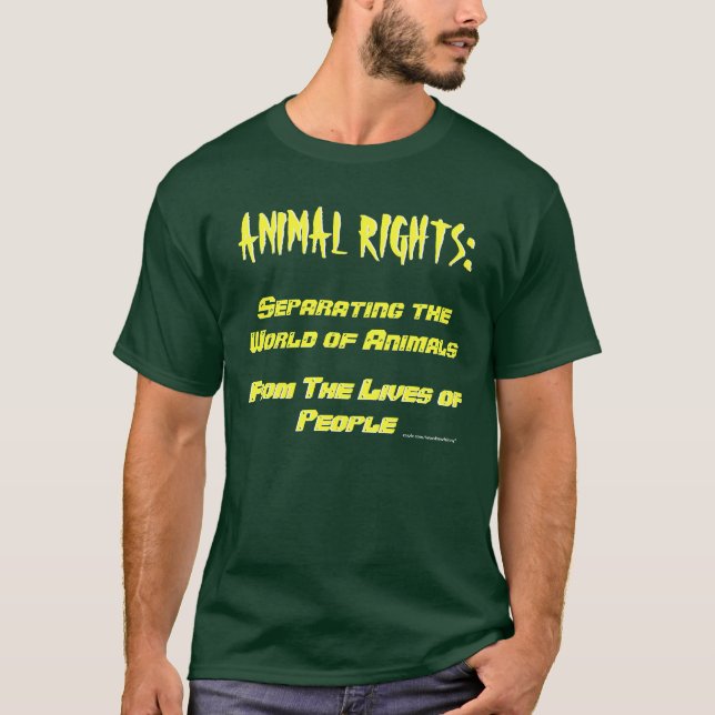 Camiseta Definição dos direitos dos animais (Frente)