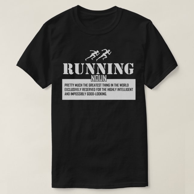 Camiseta Definição em execução Pista de corredor entre país (Frente do Design)
