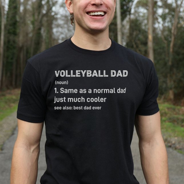 Camiseta Definição Engraçada De Pai De Voleibol (Criador carregado)
