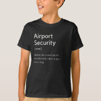 Definição engraçada de segurança do aeroporto
