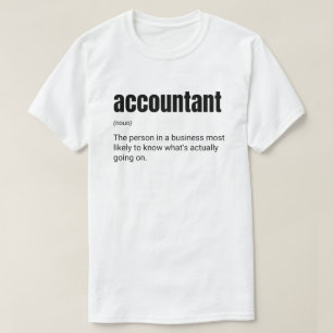 Camiseta Definição engraçada de trabalho de contadores