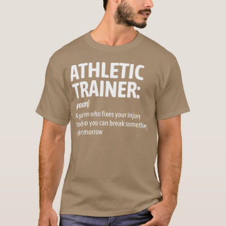 Camiseta Definição engraçada de treinador atlético Lesão Fe