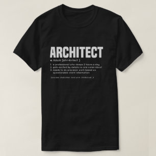 Camiseta Definição engraçada do ARQUITETO