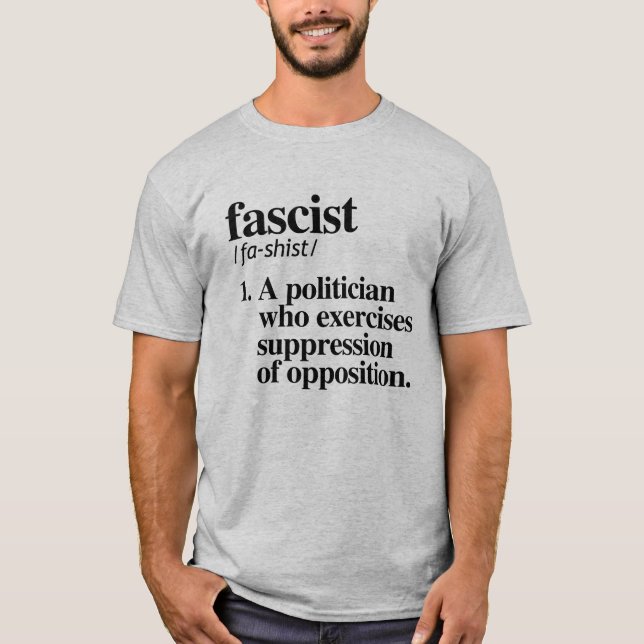 Camiseta Definição fascista (Frente)