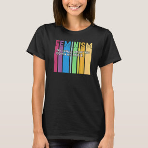 Camiseta Definição Feminista Retro Forte Mulheres e Igual R