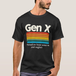 Camiseta Definição Gen X Levantada Sobre A Água Da Tubagem