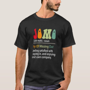 Camiseta Definição Jomo Alegria de Estar Fora Introvertido