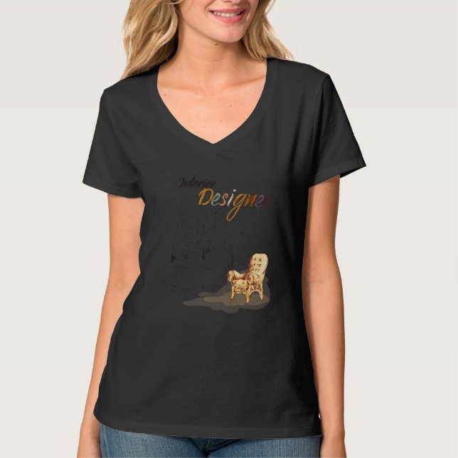 Camiseta Definição Legal do Designer Interior Design (Frente)