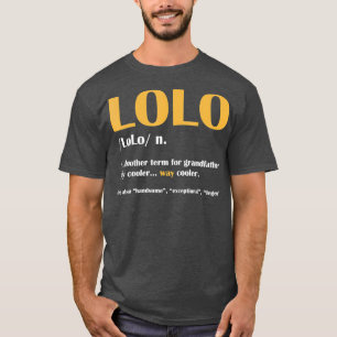 Camiseta Definição Lo Noun Noun Avós Dia dos Avós Dão Engra